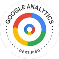 Google Analytics certified. Check this certification on Google Skillshop