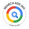Google Search Ads 360 certified. Check this certification on Google Skillshop