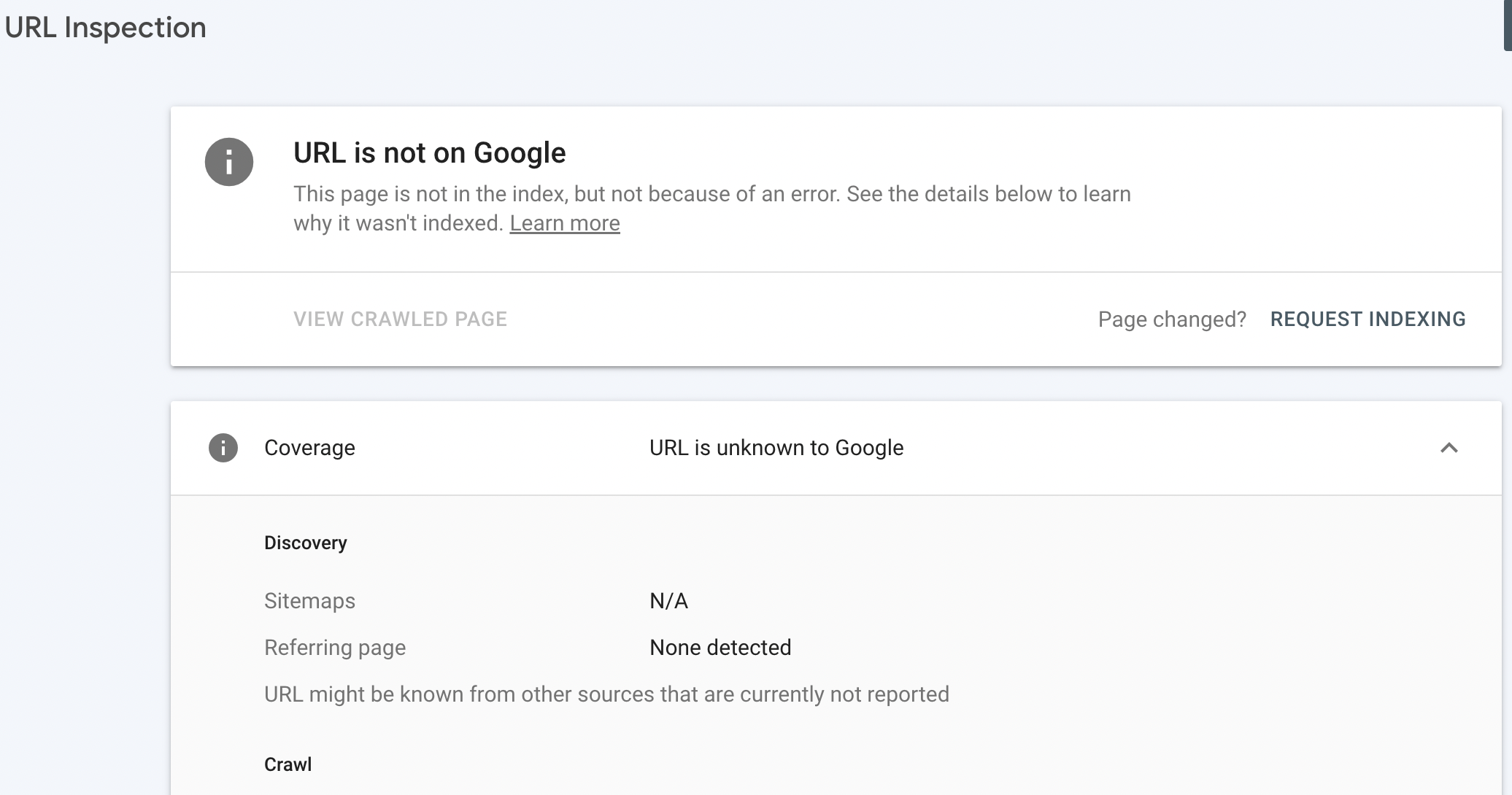 Submit URL to Google