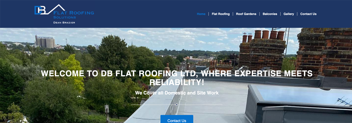 Website for Ely roofing company